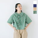 【20%OFF】nicholson&nicholson ニコルソンアンドニコルソン ウォッシュド コットン ショートスリーブ フリル ブラウス “EMMA-W” emma-w-yo レディース シャツ 取り外し可 2WAY シンプル フェミニン 半袖 5分袖【3こ1】