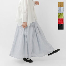 【50%OFF】ina イナ コットン ウエストゴム マチ入り タック スカート 252128 レディース 【クーポン対象】