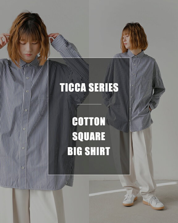 楽天市場】TICCA ティッカ コットン テント 半袖 シャツ ワンピース  