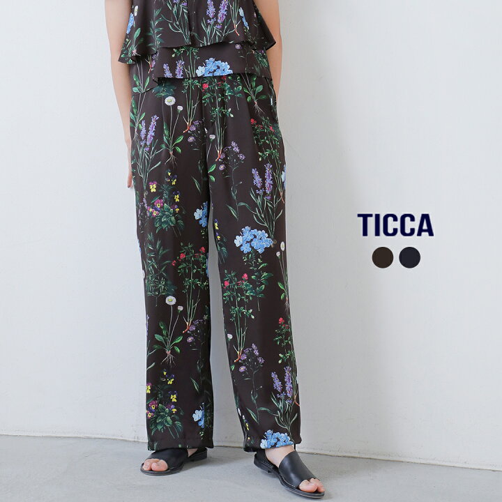 楽天市場】TICCA ティッカ フラワー プリント パンツ tbes-422-tr 