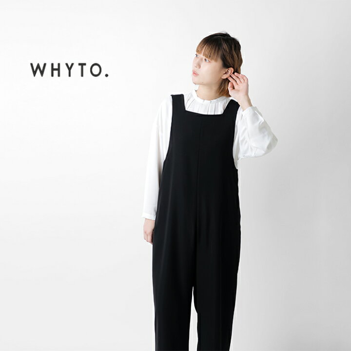 楽天市場】whyto ホワイト スクエア ネック オーバーオール “square 