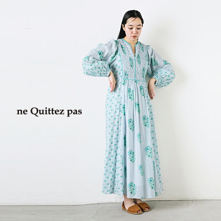 楽天市場】ne Quittez pas ヌキテパ コットン ジャガード リリー 