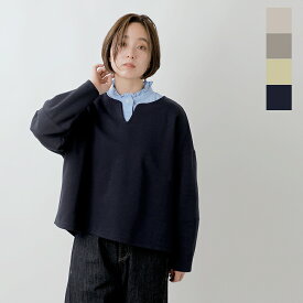 【50%OFF】Le Melange ル メランジュ キーネック ダンボールニット プルオーバー 8511001-yh レディース