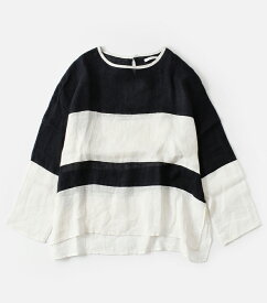 【20%OFF】MANON マノン スイッチ ボーダー メッシュ リネン プルオーバー シャツ “SWITCH BORDER MESH LINEN PO SHT” mnn-sh-279-kk レディース【3こ1】