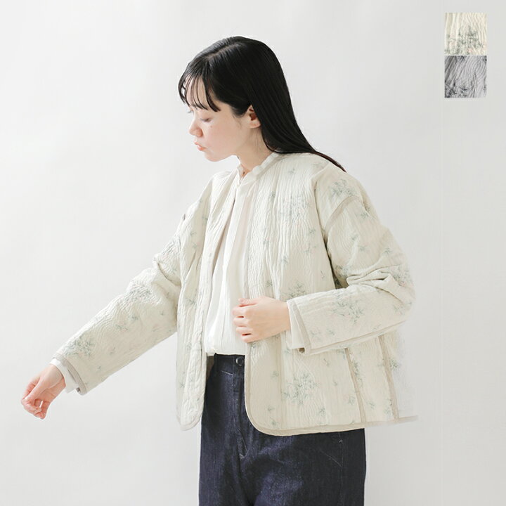 楽天市場】＜☆3＞qiri キリ フラワー キルト ジャガード ジャケット 