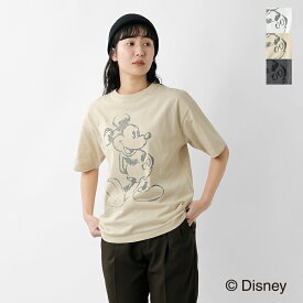 セール【40%OFF】Johnbull ジョンブル コットン「ミッキーマウス」プリント Tシャツ “「MICKEY MOUSE」 T” jt252c02 レディース【クーポン対象】