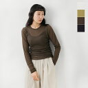 【40%OFF】audrey and john wad オードリーアンドジョンワッド シアーリブ クルーネック ロングスリーブ プルオーバー 長袖 l4902-mt レディース【3こ1】