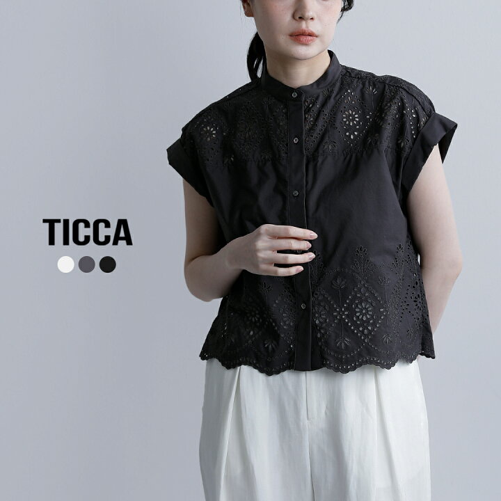 楽天市場】TICCA ティッカ コットン レース フレンチ シャツ tbes-101 
