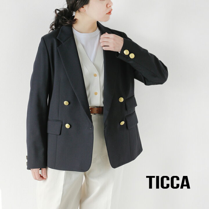楽天市場】TICCA ティッカ ウール混 ダブル ジャケット tbes-161-mt  