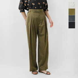 【60%OFF】...＆ DEAR アンドディアー Vis サテン タックパンツ r-1610 レディース【サイズ交換初回無料】 【クーポン対象】