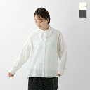【50%OFF】LUEUF ルフ コットン パウダースノー ヨーク フリル 長袖シャツ sa361117-tr 2025ss新作 レディース【3こ1】