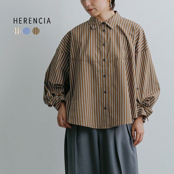 楽天市場】[2026aw新作]HERENCIA ヘレンチア コットン ストライプ 