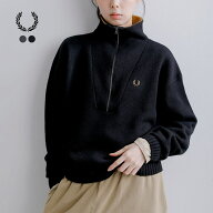 FRED PERRY フレッド ペリー ウール バイカラー ハーフジップ ニットセーター Half Zip Jumper k3142 レ…