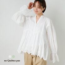 楽天市場】ne Quittez pas ヌキテパ コットン ブラウスの通販