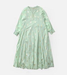 ne Quittez pas �k�L�e�p �R�b�g���{�C�� �t�����[���v�����g �X���[�u �h���X Cotton Voile Foil Flower Print Sleeve Dress 010400cm2 ���f�B�[�X 2026ss�V�� �t�āy�N�[�|���Ώہz