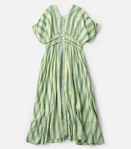 ne Quittez pas �k�L�e�p �R�b�g���{�C�� �X�g���C�v �E�G�X�g�M���U�[ �h���X Cotton Voile Stripe Waist Gather Dress 010461wn1 ���f�B�[�X �����s�[�X ���� ���n�t�� �����O �O�J�� 2026ss�V�� �t�āy�N�[�|��