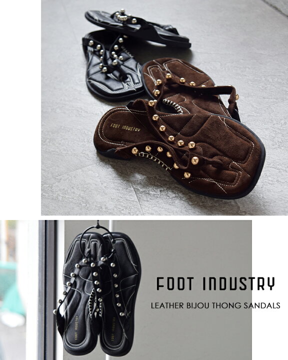 楽天市場】FOOT INDUSTRY フットインダストリー レザー ビジュー 