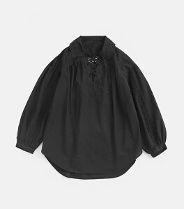Shinzone �V���]�[�� �R�b�g�� ���[�X�A�b�v �u���E�X LACE-UP BLOUSE 26smsbl02 ���f�B�[�X 2026ss�V�� �t�āy�N�[�|���Ώہz