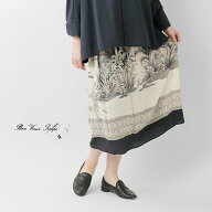 bon vieux temps ボンビュータン Fabric by DEVEAUX レーヨン パネル柄 スカート 47127 レディース 【サ…