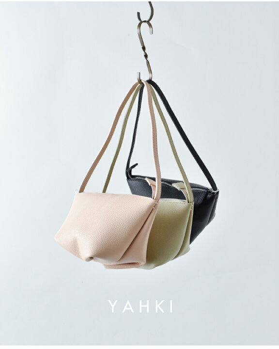 楽天市場】YAHKI ヤーキ シュリンク ダブルフェイスレザー ショルダー 