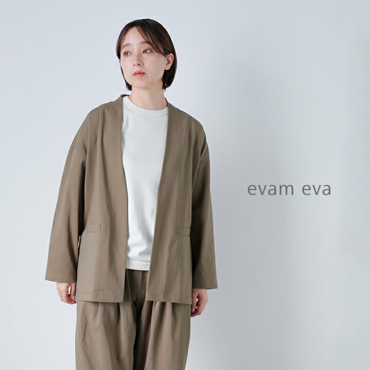 楽天市場】evam eva エヴァムエヴァ コットン ジャケット e261t059 