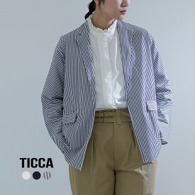 TICCA ティッカ コットン シャツジャケット tbfs-016 レディース 2026ss新作 春夏