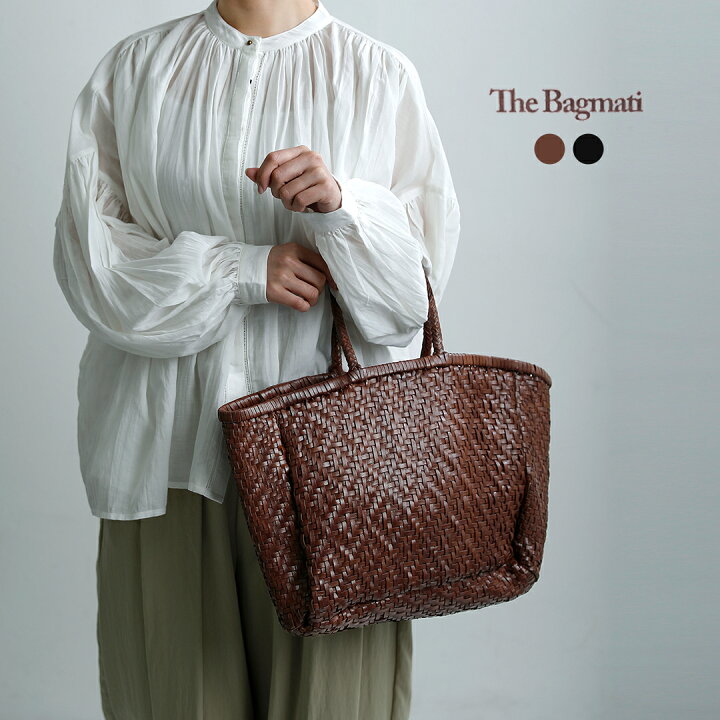 楽天市場】The Bagmati バグマティ ゴートレザー 編みカゴバッグ ku 