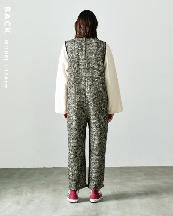 楽天市場】kha:ki カーキ ルーズ ツイード ジャンプスーツ “TWEED  