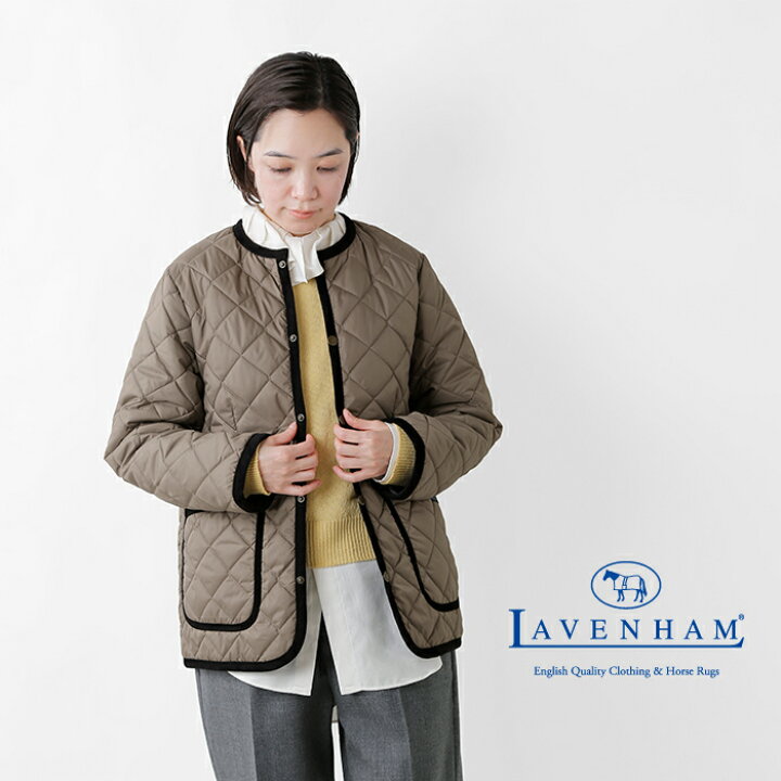 楽天市場】ラベンハム LAVENHAM キルティング クルーネック ジャケット 