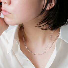 【クーポン対象】aura オーラ シルバー925 ネックレス“okome necklace” a-n012-yo レディース