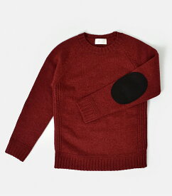 soglia ソリア エルボーパッチ ウール ニット プルオーバー “LANDNOAH Sweater” landnoah-sweater-tr レディース