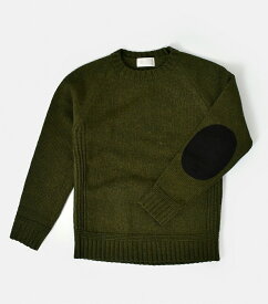 soglia ソリア エルボーパッチ ウール ニット プルオーバー “LANDNOAH Sweater” landnoah-sweater-tr レディース