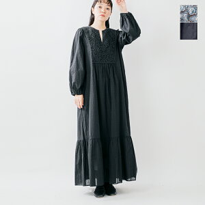 ne Quittez pas �k�L�e�p �R�b�g�� ���[�X ���[�N �h���X �gCotton Organza Paisley Dance / Cotton Jacquard Lace Yoke Dress�h 010452wg5-wj2 ���f�B�[�X�y���z