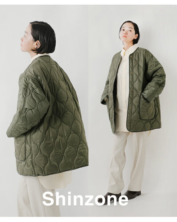 楽天市場】Shinzone シンゾーン ノーカラー ショート キルティング 