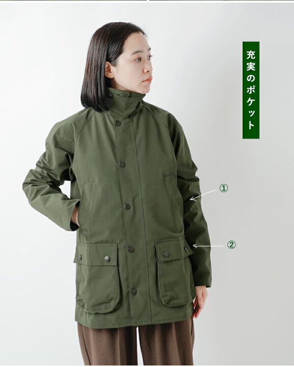 楽天市場】Barbour バブアー ビデイル SL 2レイヤー ノンワックス 