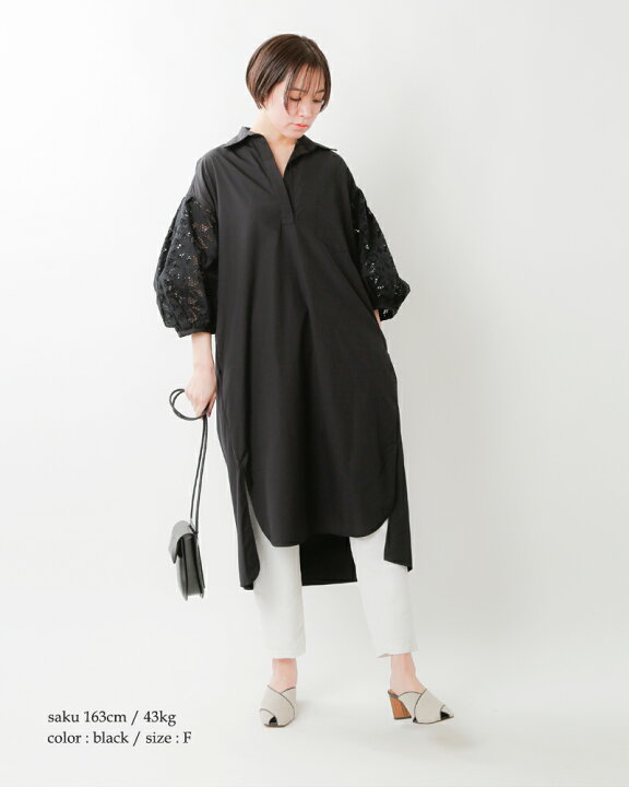 楽天市場】TICCA ティッカ コットンレースパフスリーブワンピース tbas  