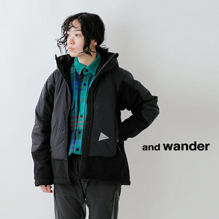 楽天市場】and wander アンドワンダー トップ フリース ジャケット  