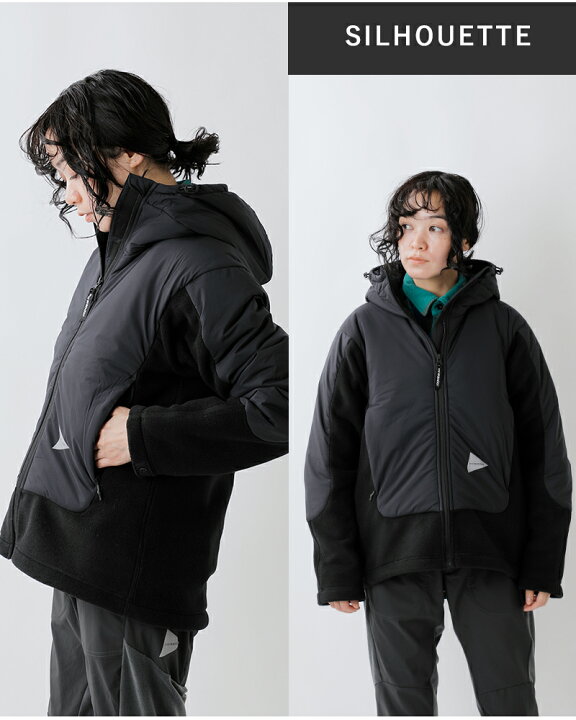 楽天市場】and wander アンドワンダー トップ フリース ジャケット 
