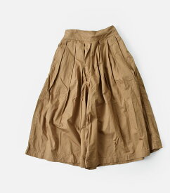 HARVESTY ハーベスティ コットン プリーツ キュロット パンツ a21501-yo レディース