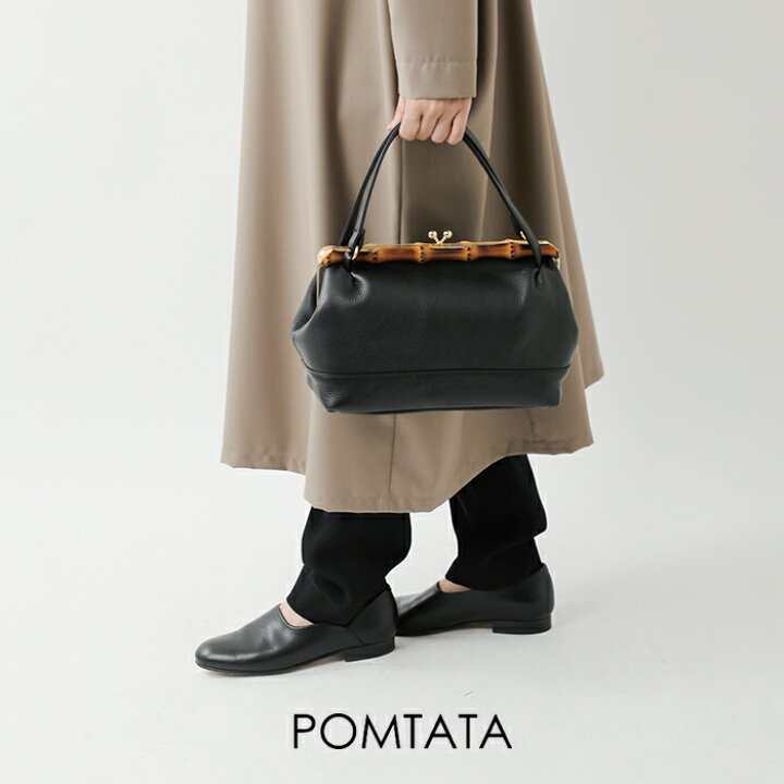 楽天市場】POMTATA ポンタタ グローブレザー2wayバンブーがま口  