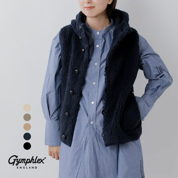 楽天市場】ジムフレックス Gymphlex くるみボタン ボア フーデッド 