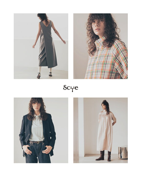 楽天市場】＜☆3＞Scye サイ リネン キャンブリック タック ドレス “60 