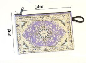 ハンドメイド トルコ名物柄ポーチトルコの絨毯柄やタイル柄を再現したポーチ★トルコデザインポーチ【ナザールボンジュウ】【ナザルボンジュウ】