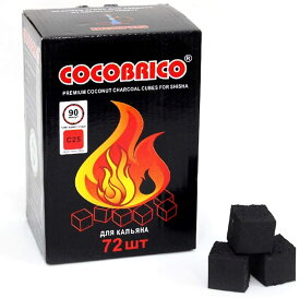 炭 水タバコ シーシャ用 ココナッツチャコール 72pcs(1kg) 無煙 無臭 長持ち Hookah Shisha Charcoal Cube 3箱以上送料無料 15箱セット特価