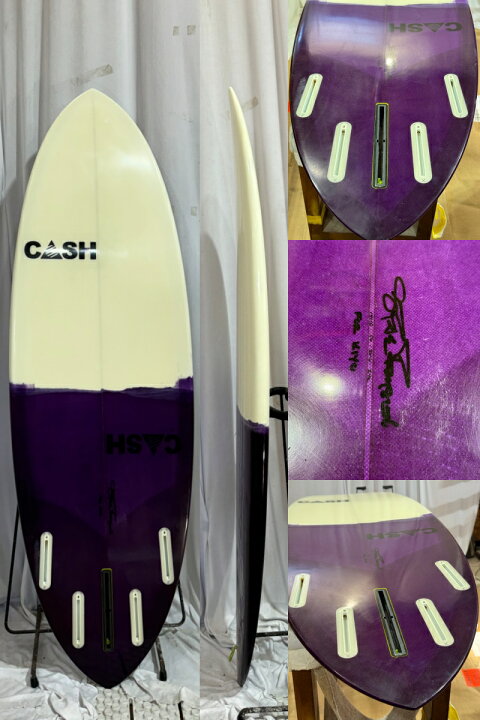 楽天市場】【中古】CASH (キャッシュ) ショートボード [WHITE×PUEPLE 