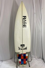 【中古】RAGE SURF BOARD（レイジサーフボード）ADDICT BLACK モデル ショートボード [CLEAR] 5'7" サーフボード