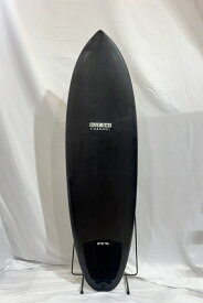 【中古】Blue 1 Channel (ブルーワンチャンネル) ショートボード [BLACK×CREAM] 6'4" サーフボード
