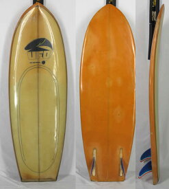 [希少中古] TED'S SURF BOARD（テッド）ビンテージ サーフボード［UFO］5'4" オンフィン サーフボード
