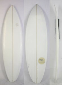 【アウトレット】 BRINK SURF BOARDS (ブリンクサーフボード) HALF CHANNNEL 非対称 サーフボード [CLEAR] 6'9" ショートボード