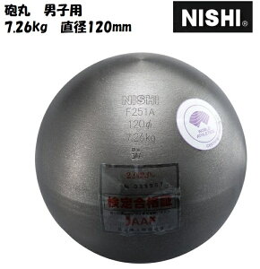 ニシ・スポーツ（NISHI）砲丸 男子用 7.26kg F251A 直径120mm